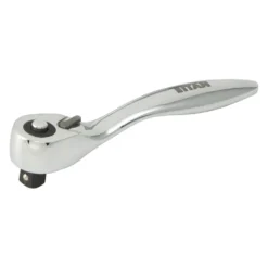 Titan Tools® - 1/4" Drive Quick Release Head Flat Metal Grip Ratchet
