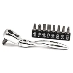 Titan Tools® - 1/4" Bit Holder Size Bit Driver And Bit Set With Bits, 10 Pieces