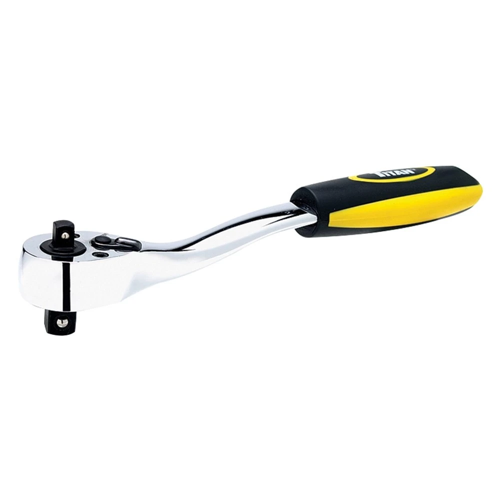 Titan Tools® 12052 - Mixed Drive Size Drive 8" Length 72 Teeth Double End Head Cushion-Grip Ratchet 1 Titan Tools® 12052 - Mixed Drive Size Drive 8" Length 72 Teeth Double End Head Cushion-Grip Ratchet