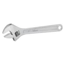 Titan Tools® 12144 - 1-3/16" X 10" OAL Chrome Heavy Duty Plain Handle Adjustable Wrench