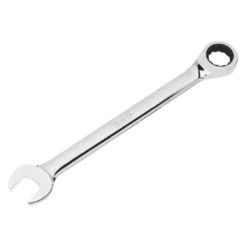 Titan Tools® 12601 - 1/4" 12-Point Straight Head 72-Teeth Ratcheting Mirror Polished Combination Wrench