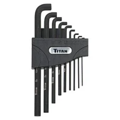 Titan Tools® - 9-Piece 1.5 To 10 Mm Metric Low Profile Hex Key Set