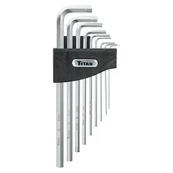 Titan Tools® - 9-Piece 1.5 To 10 Mm Metric Long Arm Wing End Hex Key Set