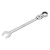 Titan Tools® 12901 - 1/4" 12-Point Flexible Head 72-Teeth Ratcheting Mirror Polished Combination Wrench