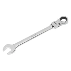 Titan Tools® 12909 - 3/4" 12-Point Flexible Head 72-Teeth Ratcheting Mirror Polished Combination Wrench