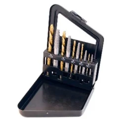 Titan Tools® - 10-piece 3/32" To 5/8" Square Shank Spiral Flute Screw Extractor Kit