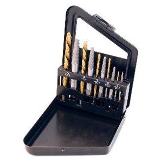 Titan Tools® - 10-piece 3/32" To 5/8" Square Shank Spiral Flute Screw Extractor Kit 1 Titan Tools® - 10-piece 3/32" To 5/8" Square Shank Spiral Flute Screw Extractor Kit
