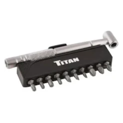 Titan Tools® - 11-piece Metal Handle Wrench Style Multi-Bit Screwdriver Kit