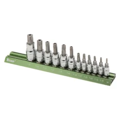 Titan Tools® - Mixed Drive Size Torx (TR) Bit Socket Set 12 Pieces