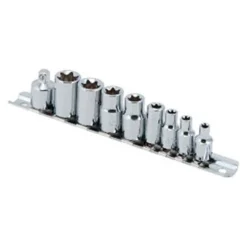 Titan Tools® - Mixed Drive Size External Torx Socket Set 9 Pieces