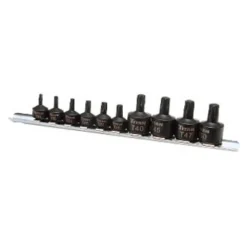 Titan Tools® - 3/8" Drive Torx Stubby Impact Bit Socket Set (10 Pieces)