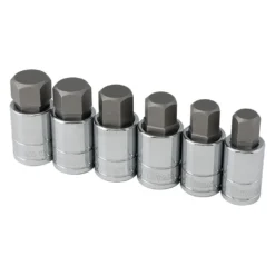 Titan Tools® - 1/2" Drive SAE Hex Bit Socket Set 6 Pieces