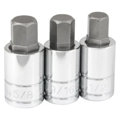 Titan Tools® - 1/2" Drive SAE Hex Bit Socket Set 3 Pieces