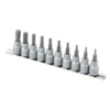 Titan Tools® - 3/8" Drive SAE Hex Bit Socket Set With Rail 10 Pieces