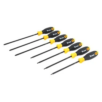 Titan Tools® - 7-piece T8 To T30 Multi Material Handle Tamper Resistant Torx Screwdriver Set 1 Titan Tools® - 7-piece T8 To T30 Multi Material Handle Tamper Resistant Torx Screwdriver Set