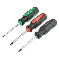 Titan Tools® - 3-piece #1 To #3 Multi Material Handle Color Coded Square Screwdriver Set