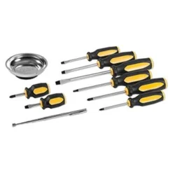 Titan Tools® - 10-piece Multi Material Handle Phillips/Slotted/Square Mixed Screwdriver Set