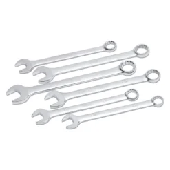 Titan Tools® - 6-piece 1-3/8" To 2" 12-Point Straight Head Jumbo Combination Wrench Set