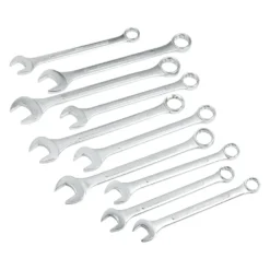 Titan Tools® - 10-piece 30 To 42 Mm 12-Point Straight Head Jumbo Combination Wrench Set