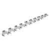Titan Tools® - 10-piece 3/8" Drive 10 To 19 Mm Chrome Open End Crowfoot Wrench Set