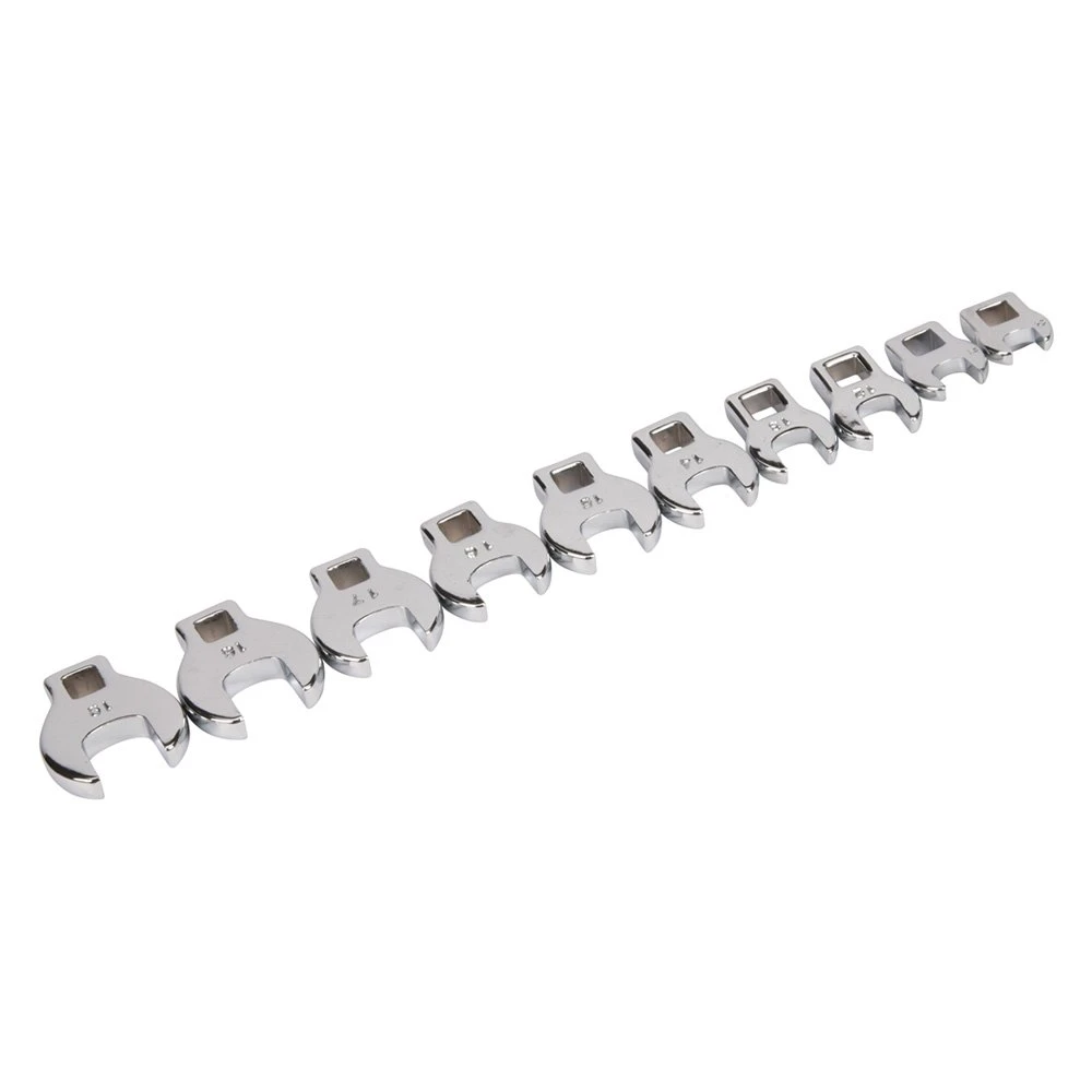 Titan Tools® - 10-piece 3/8" Drive 10 To 19 Mm Chrome Open End Crowfoot Wrench Set 1 Titan Tools® - 10-piece 3/8" Drive 10 To 19 Mm Chrome Open End Crowfoot Wrench Set
