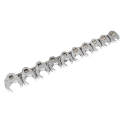 Titan Tools® - 10-piece 3/8" Drive 3/8" To 1" 6-Point Chrome Flare Nut End Crowfoot Wrench Set