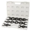 Titan Tools® - 14-piece 1/2" Drive 1-1/16" To 2" Black Open End Crowfoot Wrench Set