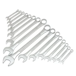Titan Tools® - 16-piece 10 To 32 Mm 12-Point Straight Head Raised Panel Combination Wrench Set