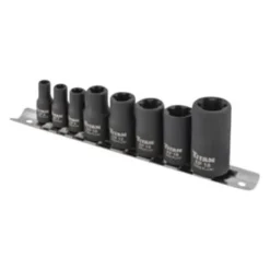 Titan Tools® - Mixed Drive Size External Torx Plus Socket Set 8 Pieces