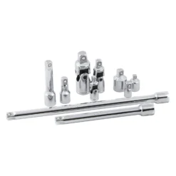 Titan Tools® - Mixed Drive Size 1-1/2", 6", 10" Socket Adapter And Extension Set, 10 Pieces