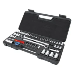 Titan Tools® - Mixed Drive Size 8-Point SAE/Metric Ratchet And Socket Set, 52 Pieces