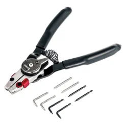 Titan Tools® - 9-piece 90° Straight & Bent 1.2 To 1.8 Mm Replaceable Tips Internal/External Spring Loaded Snap Ring Pliers Kit