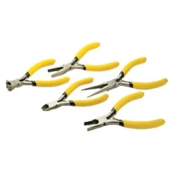Titan Tools® - 5-piece 4-3/4" Dipped Handle Mini Precision Mixed Pliers Set
