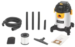 Titan TTB775VAC 1400W 20Ltr Wet & Dry Vacuum 220-240V -TITAN Tools 233KH A2