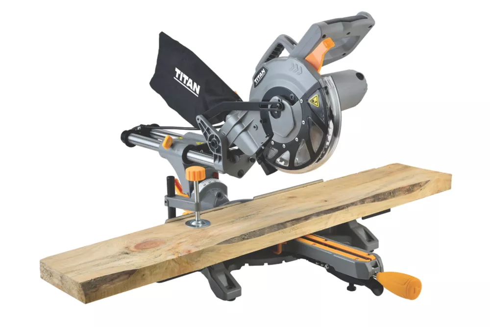 Refurb Titan TTB794MSW 210mm Electric Single-Bevel Sliding Sliding Mitre Saw 240V 2 Refurb Titan TTB794MSW 210mm Electric Single-Bevel Sliding Sliding Mitre Saw 240V - Image 2