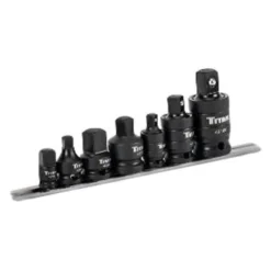 Titan Tools® - 1/4"-1/2" Drive Friction Ball Impact Adapter And U-Joint Set (7 Pieces)