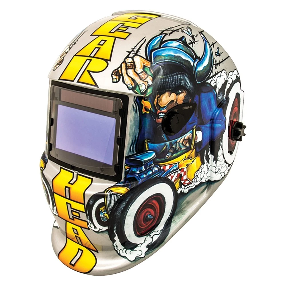 Titan Tools® 41290 - "Gear Head" Print Solar Auto-Darkening Welding Helmet With Li-ion Back-up Batteries 1 Titan Tools® 41290 - "Gear Head" Print Solar Auto-Darkening Welding Helmet With Li-ion Back-up Batteries