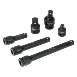 Titan Tools® - 1/2" Drive Friction Ball Impact Extension And Adapter Set (6 Pieces)