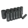 Titan Tools® - 1/2" Drive SAE 6-Point Deep Impact Socket Set (12 Pieces)