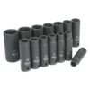 Titan Tools® - 1/2" Drive Metric 6-Point Deep Impact Socket Set (14 Pieces)