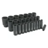 Titan Tools® - 1/2" Drive Metric 6-Point Deep Impact Socket Set (26 Pieces)