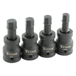 Titan Tools® - Torsion Core™ 3/4" Drive SAE Hex Impact Bit Socket Set (5 Pieces)