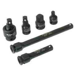 Titan Tools® - 3/8" Drive Friction Ball Impact Extension And Adapter Set (6 Pieces)