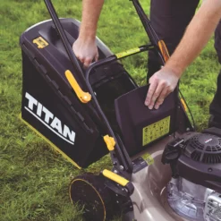 Titan TTLMP300SP40 41cm 125cc Self-Propelled Rotary Petrol Lawn Mower -TITAN Tools 500PT A5