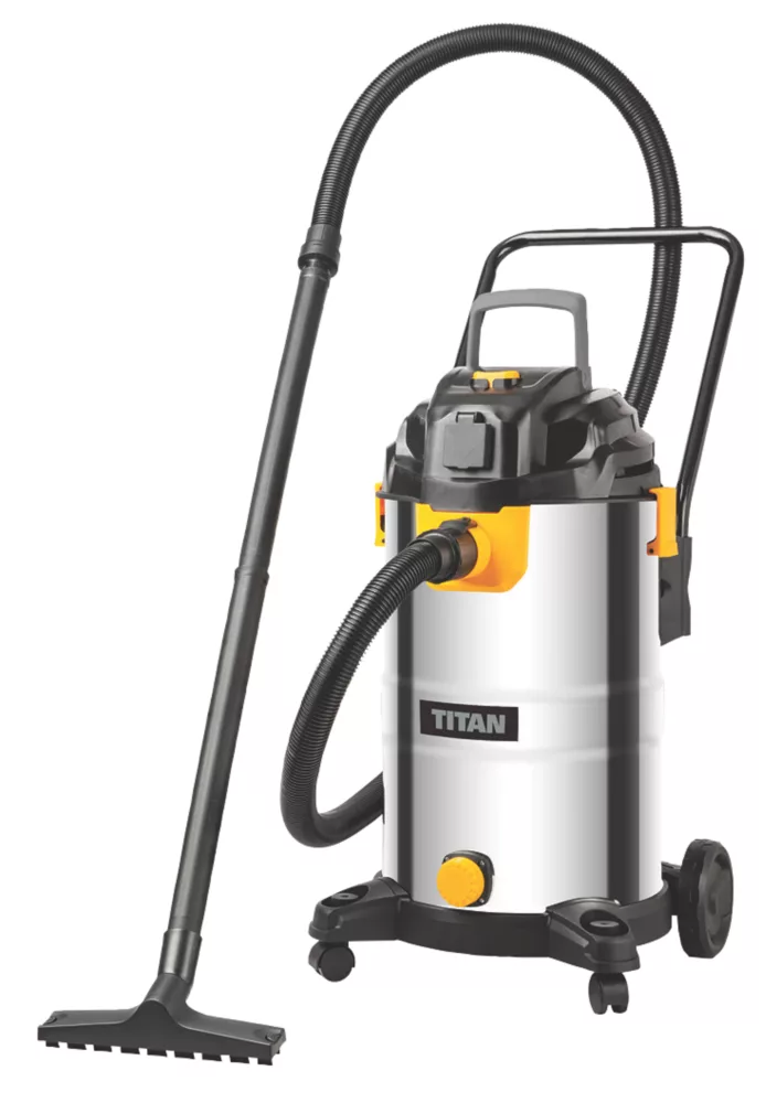 Titan TTB777VAC 1500W 40Ltr Wet & Dry Vacuum 220-240V 1 Titan TTB777VAC 1500W 40Ltr Wet & Dry Vacuum 220-240V