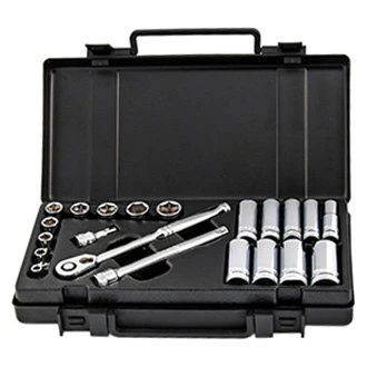 Titan Tools® - 3/8" Drive 6-Point SAE Ratchet And Socket Set, 21 Pieces 1 Titan Tools® - 3/8" Drive 6-Point SAE Ratchet And Socket Set, 21 Pieces