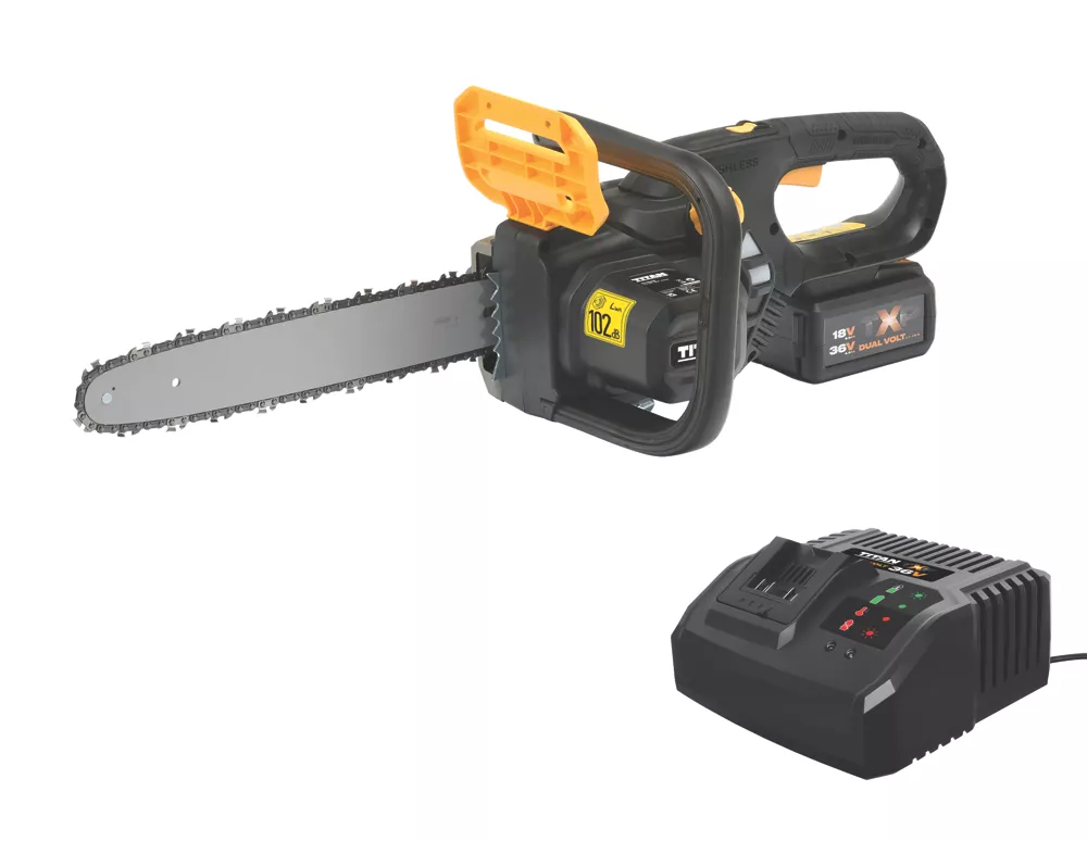 Titan TTT933CHN 36V 1 X 4.0Ah Li-Ion TXP Brushless Cordless 30cm Chainsaw 5 Titan TTT933CHN 36V 1 X 4.0Ah Li-Ion TXP Brushless Cordless 30cm Chainsaw - Image 5