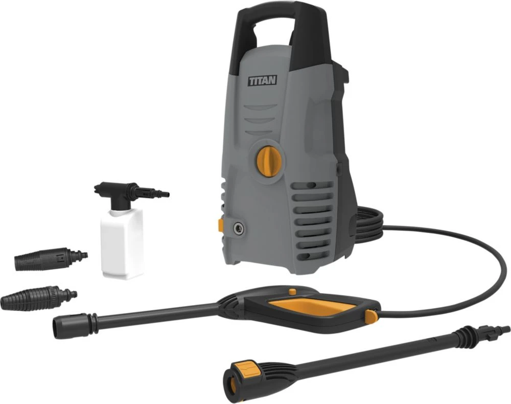 Titan TTB1300PRW 100bar Electric High Pressure Washer 1.3kW 230V 1 Titan TTB1300PRW 100bar Electric High Pressure Washer 1.3kW 230V